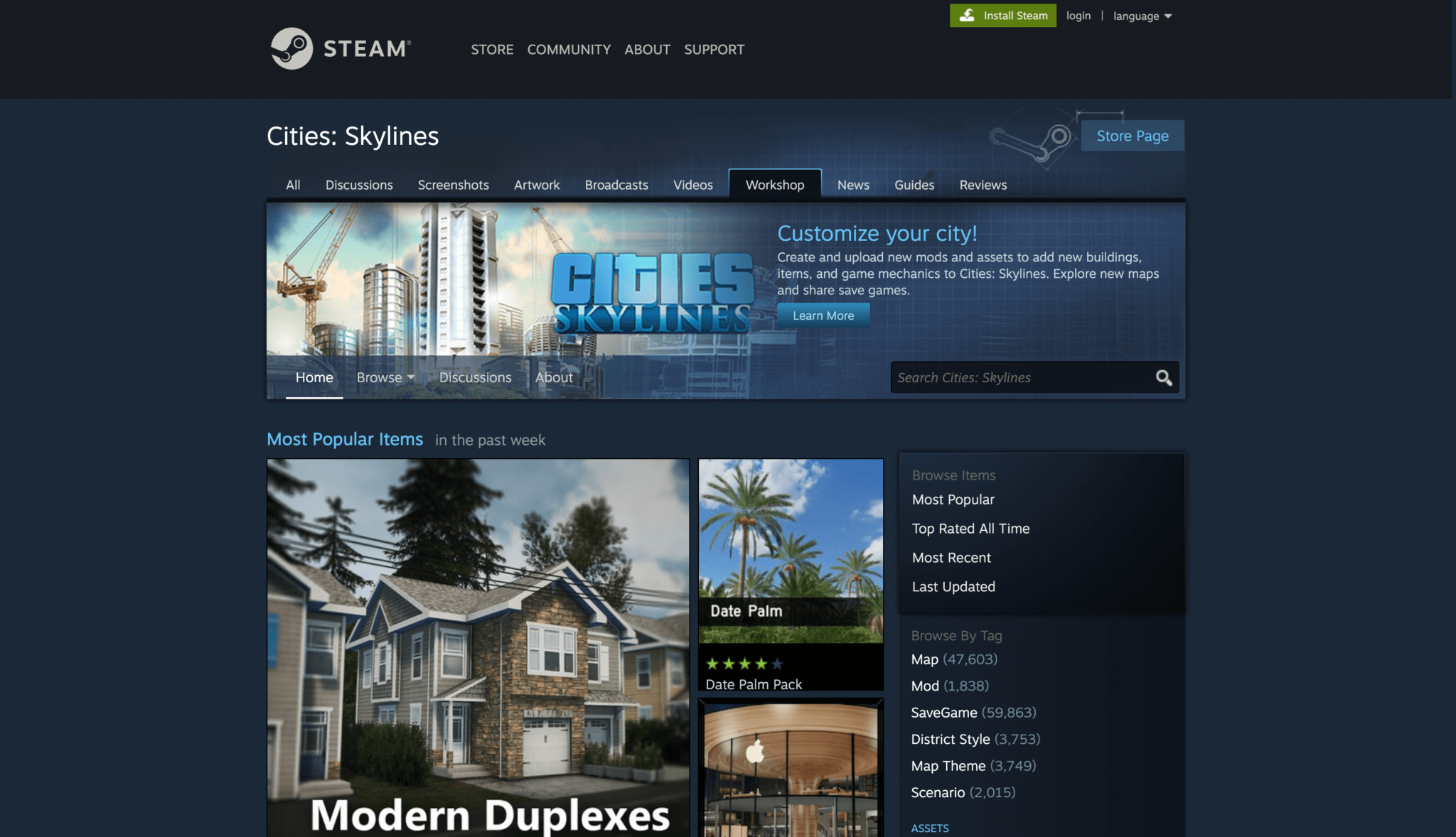 how to download from steam workshop cities skylines